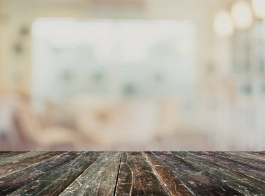 Arka plan kullanımı için oturma odasının bulanık görüntüsü .