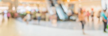 Alış veriş merkezinin ve insanların arka plan kullanımı için bulanık tonu .