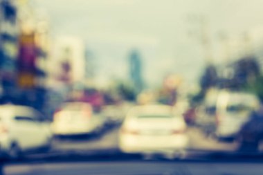 Arka plan kullanımı için Bokeh ile birlikte arabaların içerideki görüntüsünün klasik ton bulanıklığı .