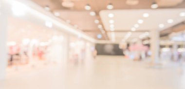 Alışveriş merkezinin bulanık görüntüsü ve arka plan kullanımı için insanlar .