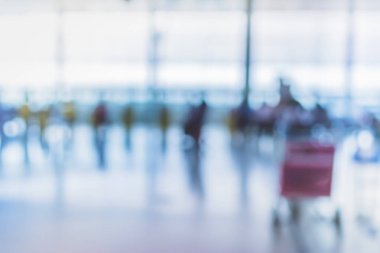 Alışveriş merkezinin bulanık görüntüsü ve arka plan kullanımı için insanlar .