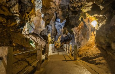 Chiang dao bölgesindeki mağara duvarının dokusu, Chiang Mai Eyaleti, Tayland.