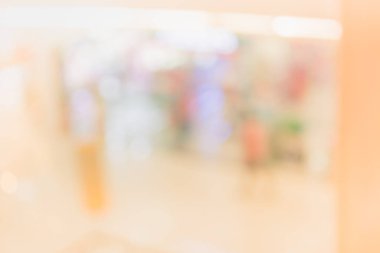 Alışveriş merkezinin bulanık görüntüsü ve arka plan kullanımı için insanlar .