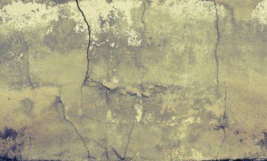 Antika çatlamış beton arka planın klasik ton görüntüsü.