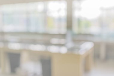 Arkaplan kullanımı için eski laboratuvarın bulanık resmi.