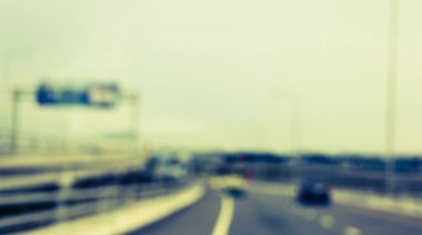 Arkaplan kullanımı için gün içinde Bokeh kullanan içerideki arabaların klasik ton soyut bulanık görüntüsü .