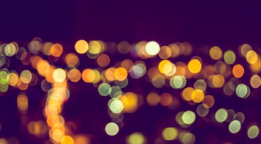 Soyut şehir bokeh ışık arkaplanının klasik ton bulanık görüntüsü