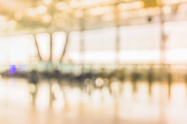 Alışveriş merkezinin bulanık görüntüsü ve arka plan kullanımı için insanlar .