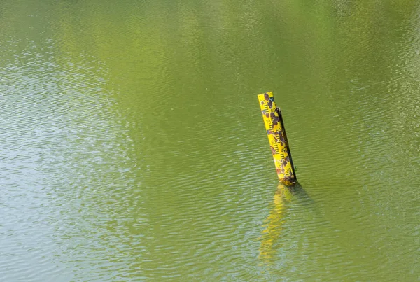 Old water level bar indicator for monitoring the water level.