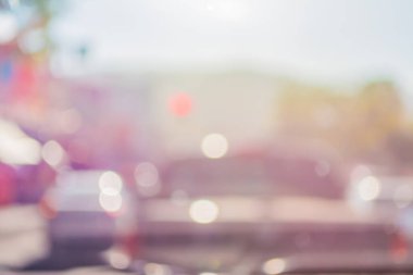 Arka plan kullanımı için Bokeh ile birlikte arabaların içerideki görüntüsünün klasik ton bulanıklığı .