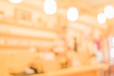 Arka plan kullanımı için Bokeh ile Kafe 'nin bulanık görüntüsü .