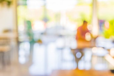 Bokeh ile birlikte arka plan kullanımı için kafenin bulanık görüntüsü .