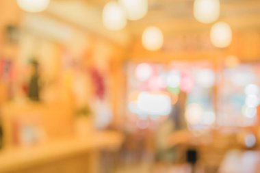 Bokeh ile Japon restoranının bulanık arkaplan görüntüsü soyut bulanık