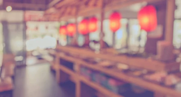 Abstract Blurred background image of japan restaurant blur background with bokeh