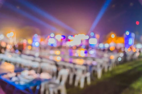 Abstract blur image of night festival on street blurred background with bokeh.