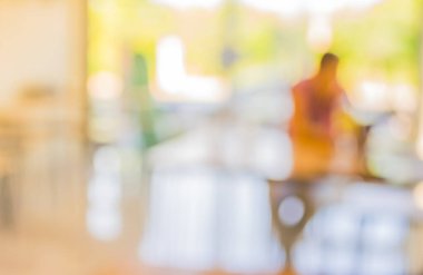 Bokeh ile birlikte arka plan kullanımı için kafenin bulanık görüntüsü .