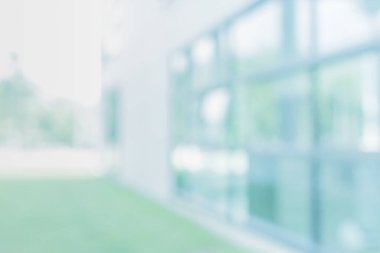 Bulanıklık görüntü ofis pencere ve kapı ile parlak ve temiz sesi için arka plan kullanım bokeh.
