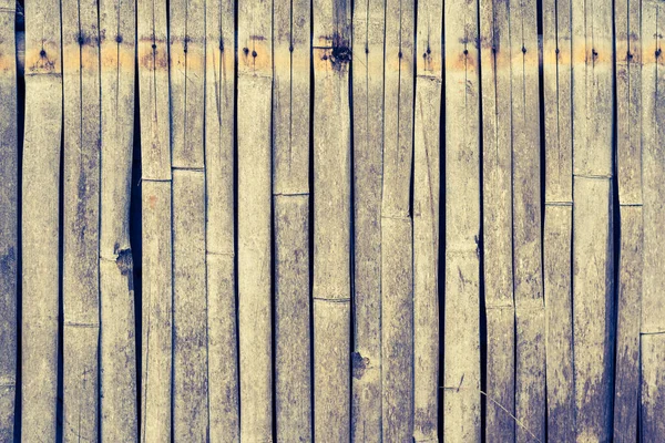 Vintage Tone Image Bamboo Fence Day Time — Stock Photo, Image