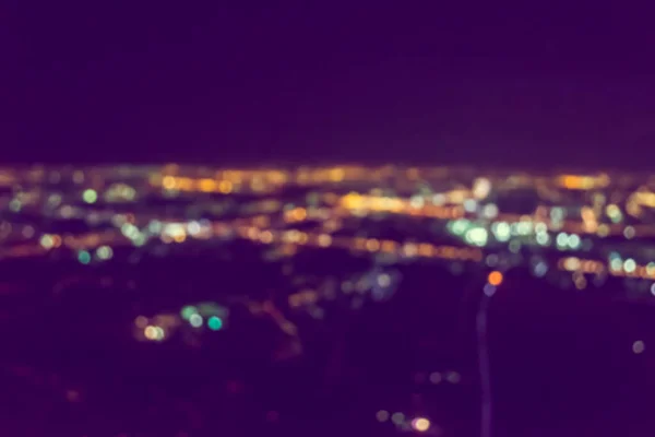 Vintage Ton Verschwimmen Bild Der Abstrakten Stadt Bokeh Licht Hintergrund — Stockfoto