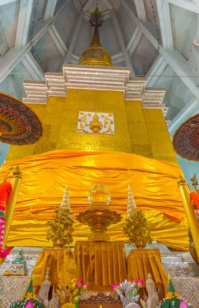 Immagine Della Pagoda Buddista Riferimento Tempio Wat Phrathat Doi Saket — Foto Stock