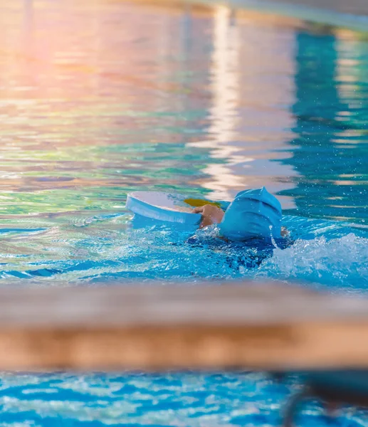 Image Asian Boy Swimming Pool — Stock Photo, Image