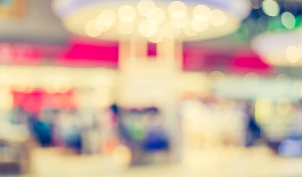 Blurred Image Shopping Mall People Background Usage Vintage Tone — Stock Photo, Image