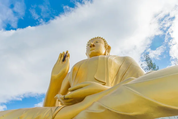 Image Nid Abeille Sur Main Statue Bouddha — Photo