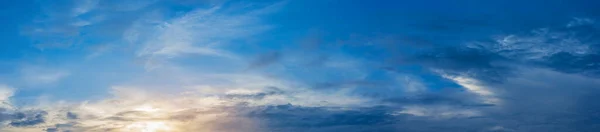 Imagem Panorâmica Céu Azul Nuvem Branca Dia Para Uso Segundo — Fotografia de Stock