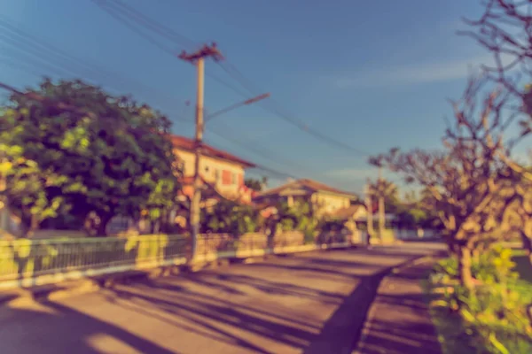 Vintage Tone Image Blur Walkway Sunny Day Park Background Usage — Stock Photo, Image