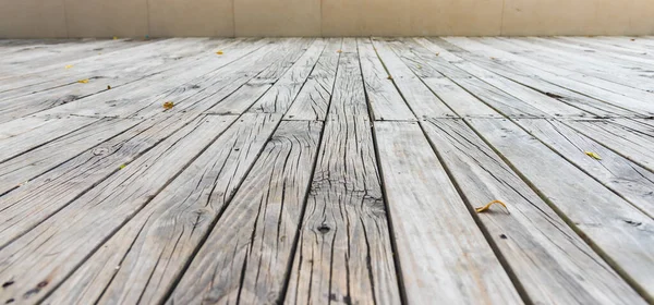 Vintage Tone Image Perspective Wood Table — Stock Photo, Image