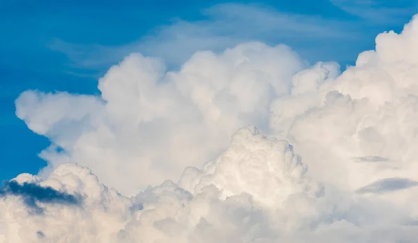 Imagem Céu Azul Nuvem Branca Dia Para Uso Segundo Plano — Fotografia de Stock