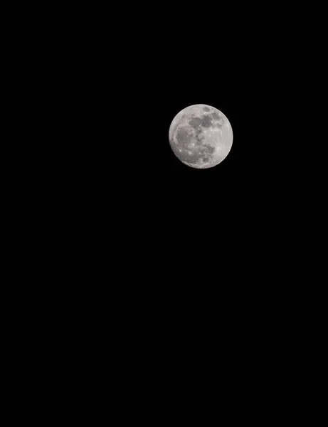Bulan Purnama Dengan Gambar Langit Yang Jelas Ambil Foto Hari — Stok Foto