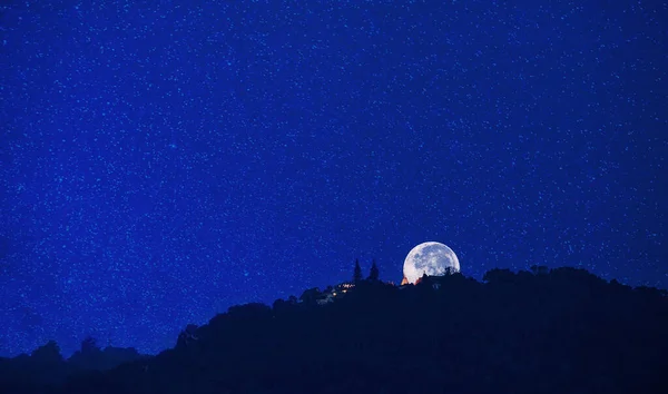 Lua Wat Wat Phra Que Doi Suthep Templo — Fotografia de Stock