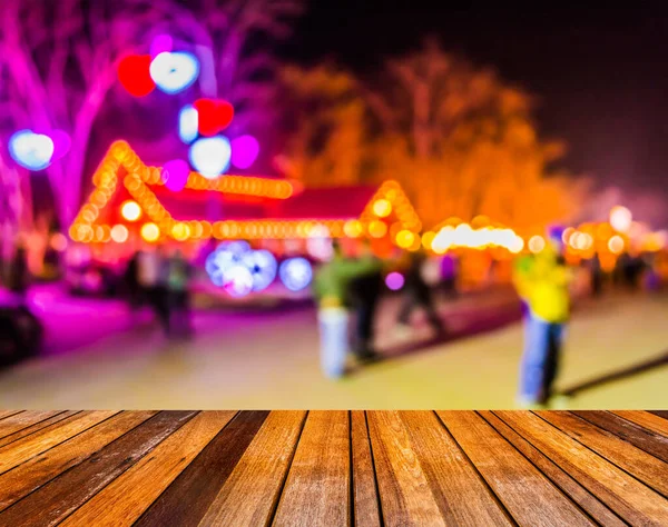 Abstract Blur Image Night Festival Street Blurred Background Bokeh — Stock Photo, Image