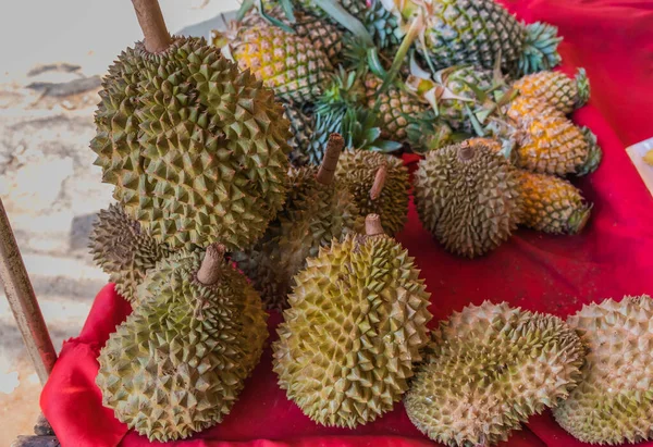 Image Durian Vendre Sur Camion Thaïlande Marché Jour — Photo