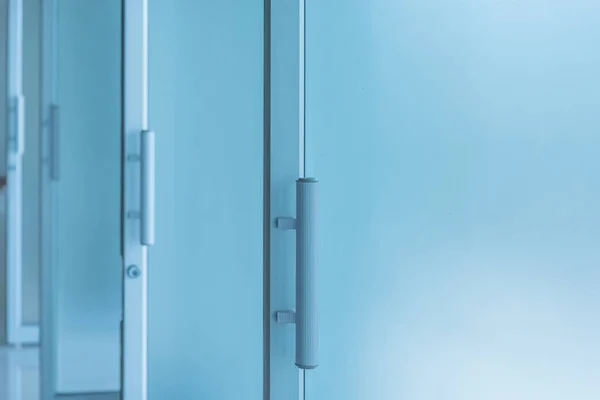 image of clean office door in hospital for background.