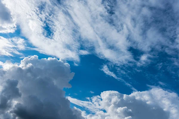 Immagine Cielo Blu Nuvole Bianche Durante Giorno Utilizzo Dello Sfondo — Foto Stock