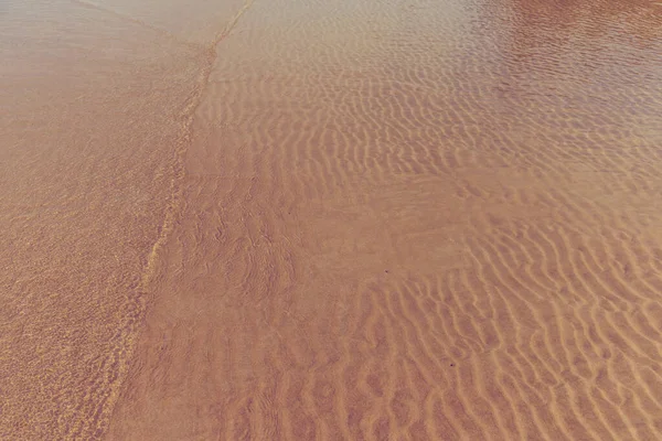 Крупным Планом Снимок Песка Текстуре Пляжа — стоковое фото