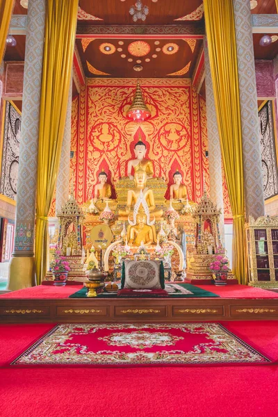 Chiang Mai Thailand Setembro 2017 Estátua Buda Ouro Igreja Wat — Fotografia de Stock