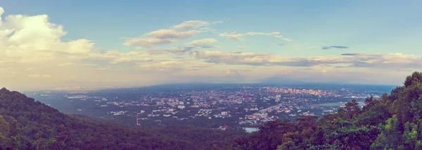 Panorama Vintage Toon Beeld Van Chiang Mai Provincie Thailand Oude — Stockfoto