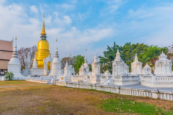 泰国清迈Wat Suan Dok塔 — 图库照片