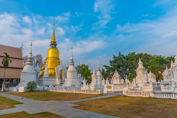 Buddist Pagoda Wat Suan Dok Thailand — Stockfoto