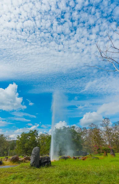 Fuente Termal Las Aguas Termales Sankampaeng Distrito San Kampang Chiang — Foto de Stock