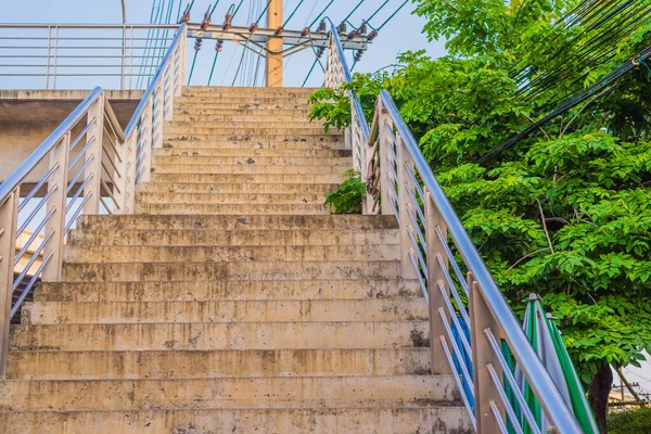 Image Cement Footbridge Day Time — Stock Photo, Image