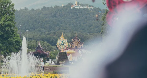 Chiang Mai Thailand Oct 2016 Чорно Біла Тканина Kham Luang — стокове фото