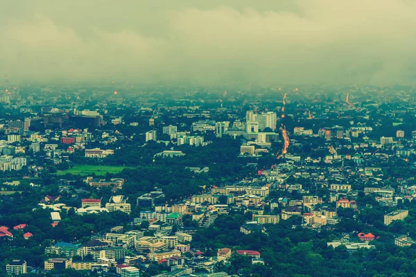 Long Exposure Image Chiang Mai Province Thailand Old City Raining — Stock Photo, Image