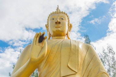 Buda heykelinin elinde bal peteği resmi .