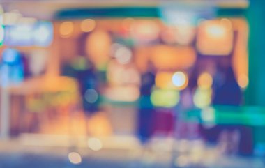 Alışveriş merkezinin bulanık görüntüsü ve arka plan kullanımı için insanlar. (Klasik ton))