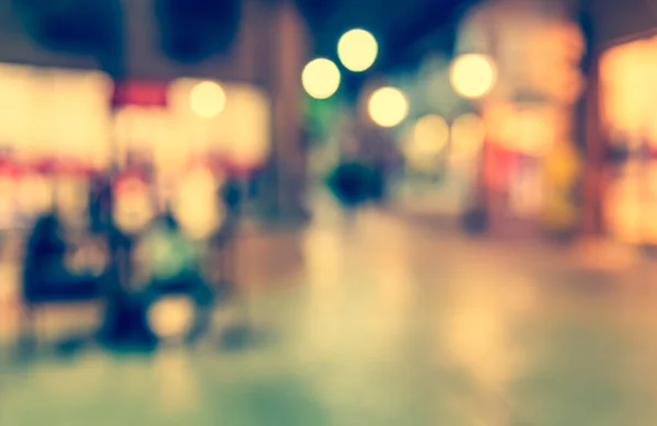 Abstract Blur Image People Walking Shopping Street Vintage Tone Look — Stock Photo, Image