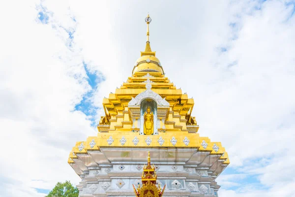 Obraz Památkové Buddhistické Pagody Wat Phrathat Doi Saket Ket Temple — Stock fotografie